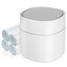1Set Kleine Tafeldekselbak Wit Stevig Plastic Voor Kantoor