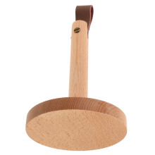 Staande Beige Keukentissue Houder Van Hout Met Imitatieleer