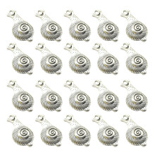 20 schnecken-anhänger legierung für und armbänder