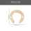 2Sets Messing Mutter Mit C-Form Sicherungsring Mehrfarbig 10