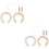 2Sets Messing Mutter Mit C-Form Sicherungsring Mehrfarbig 8