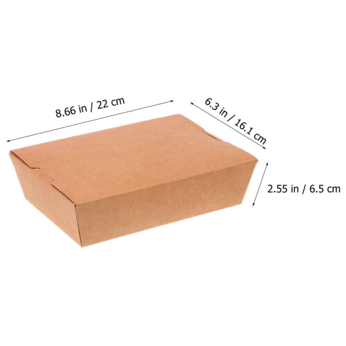 20 Stuks Clamshell Boxen Snack Dienblad Kraftpapier 1