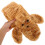 1Set Tiger Mütze Schal Set Plüsch Für Winter, Hellbraun 5