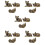 15 Messing Figur, Messing Katzen Statue 10