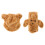 1Set Tiger Mütze Schal Set Plüsch Für Winter, Hellbraun 8