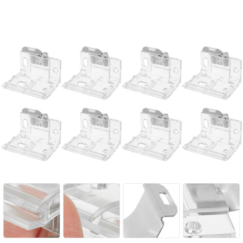8Stück Verdunklungsrollo Halterung Mit Metallclip 2
