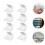 8Stück Verdunklungsrollo Halterung Mit Metallclip 5