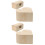 4Ud De Almacenaje De Madera Khaki Para Manualidades 7