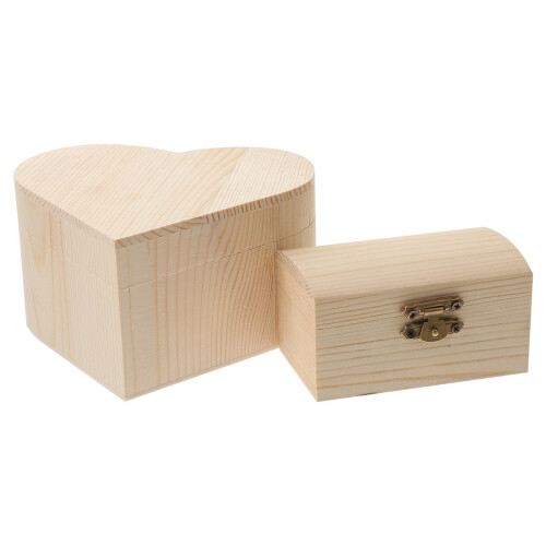 4Ud De Almacenaje De Madera Khaki Para Manualidades 1