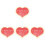 4 Juegos Madera Forma Corazón, Ideal Regalo San Valentín 4