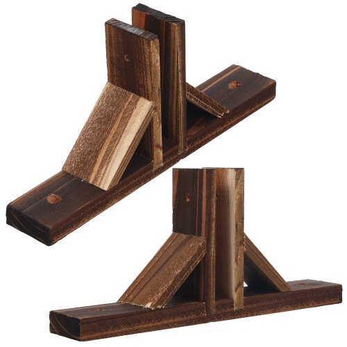 4Ud Kit Base Para De Madera Estable Y Duradera Marrón 2