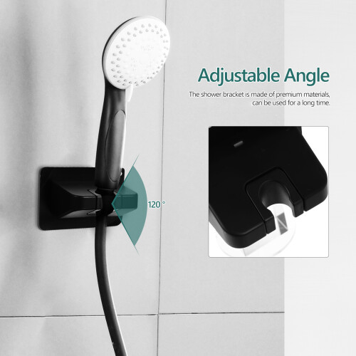 2Ud Soportes Para Ducha Adhesivos ABS Multicolor 2