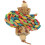 De Madera Para Loro Colgante Multicolor Para Picoteo 8
