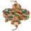 De Madera Para Loro Colgante Multicolor Para Picoteo 3