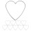10Ud Corazón De Metal Plata Para Decorar Puertas Y Proyectos DIY 1