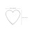 10Ud Corazón De Metal Plata Para Decorar Puertas Y Proyectos DIY 2