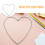 10Ud Corazón De Metal Plata Para Decorar Puertas Y Proyectos DIY 9