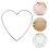 10Ud Corazón De Metal Plata Para Decorar Puertas Y Proyectos DIY 10