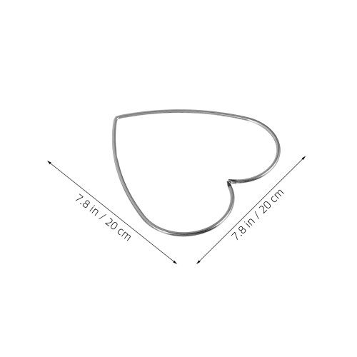 10Ud Corazón De Metal Plata Para Decorar Puertas Y Proyectos DIY 2