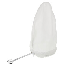 1Jgo Bolsa Fina De Malla Blanca Con Asa Para Filtrar Bebidas Y Leche