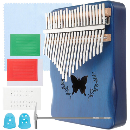 1Ensemble Mbira Clés Bleu Jeux De Doigts Ergonomique