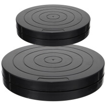 2Pièces Plateau Rotatif Noir 360 Pour Modelage Argile