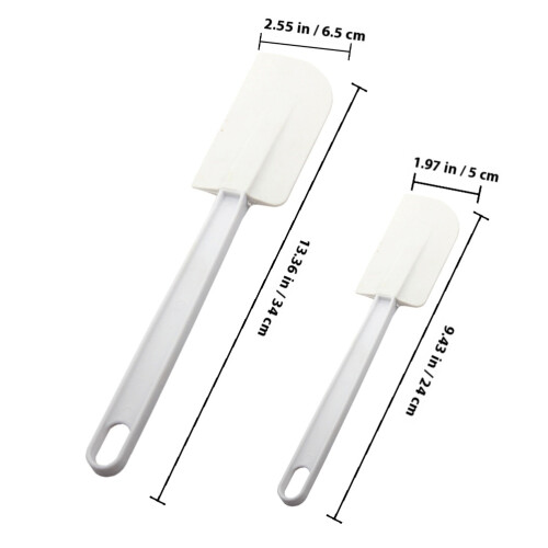 4 Pièces Spatule À Crème En Silicone Long Manche Pour 2