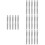 20 Pcs Binder B5 Metal Stainless Steel Silver 8