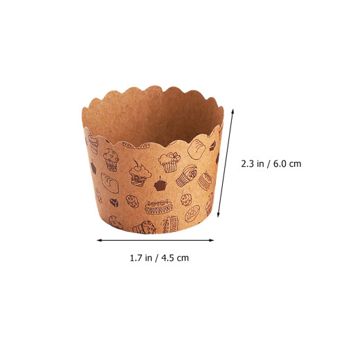 100 Unidades Copos De Para Muffin E Cupcake Para Embalar Bolo 1