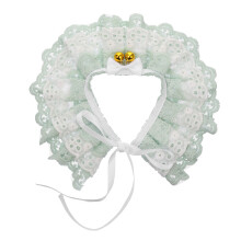 2pcs Pet Collar With Bells Neckwear Scarf Decoration Photo Costume