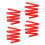 Raindrops Ribbon With Wooden Stick For Performances 4pcs 1