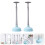 2Pcs Blue Toilet Suction Sticks Rubber ABS Home Cleaning 3