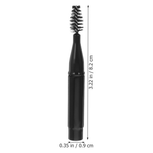 3pcs Spiral Eyelash Brush Applicator With Cover Mini Makeup Wands 1