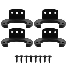 Set Of 2 Microphone Hook Wall Mount Clip In Holder For Wireless Mics