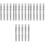 20 Pcs Binder Loose Leaf Silver Stainless Steel B5 5