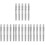 20 Pcs Binder Loose Leaf Silver Stainless Steel B5 4