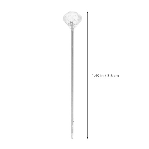200Pz Spilli Posizionamento Cucito Perlacea Argento 2