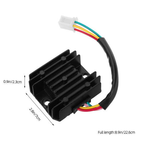 Voltage Stabilizer Kit Motorcycle Black Iron Plastic Replacement 1