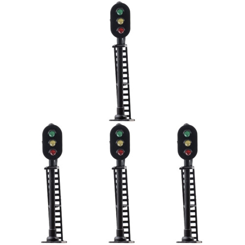 4 Pack Model Scenery Traffic Light Railroad Lights Train Signal Toy 2