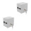 2 Pcs Electric Socket Covers Plug Lock Outdoor Electrical Outlet 4