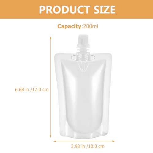 100 Pezzi Sacchetti Monouso Per Bevande Freestanding Pouch Portatili 1