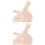 2 Set Figurine Coniglio In Legno Per 7