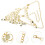 Maschera Masquerade Catena Viso Monete Dorato Decor 8