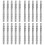 20 Pcs Binder Loose Leaf Silver Stainless Steel B5 7