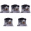 5Sets Children Black Paper 3D Spacecraft Learning Toy 4