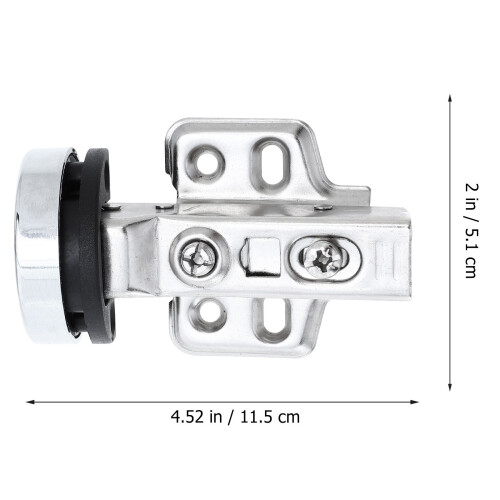 2Pz Cerniere Pesanti in Acciaio Per in , Uso Casa Silver 1