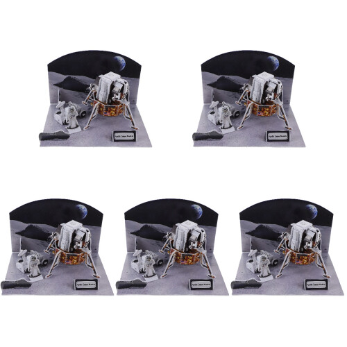 5Sets Children Black Paper 3D Spacecraft Learning Toy 2