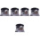 5Sets Children Black Paper 3D Spacecraft Learning Toy 5