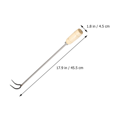 2Pz Ganci Per Arrosto in Acciaio Resistenti Per Carne E Bbq 1