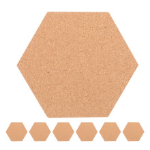 Conjunto De Painel Hexagonal Cortiça Com Revestimento Autoadesivo